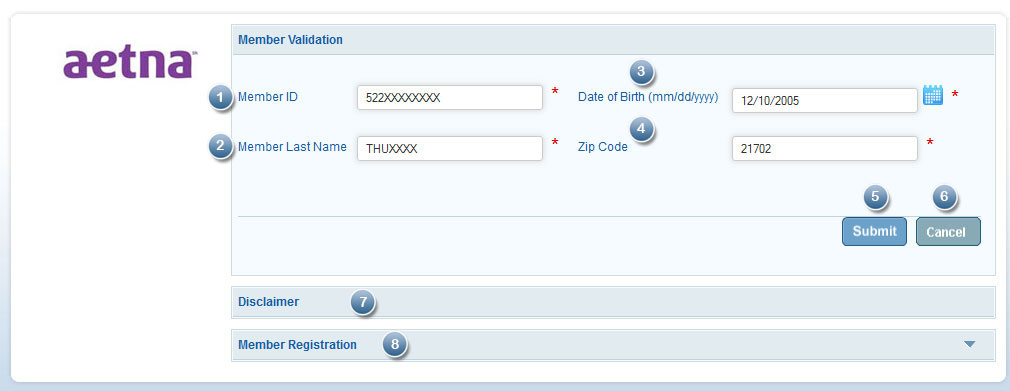 Aetna Member Self Registration Help